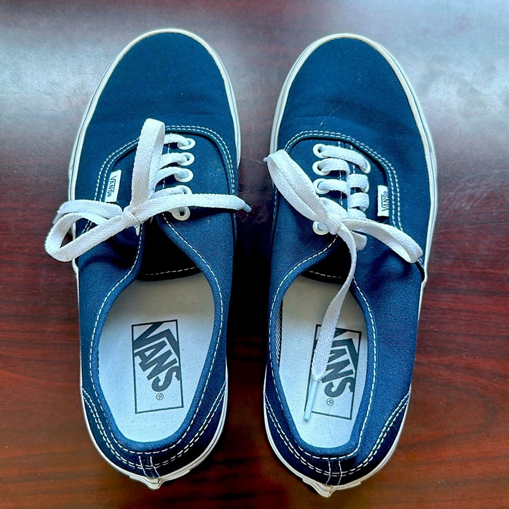 Vans Authentic, Women’s 8.5, Navy/Blue (Worn Twice)